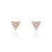 Boucles D'oreilles Puces Argent Rose Doron Oxydes De Zirconium