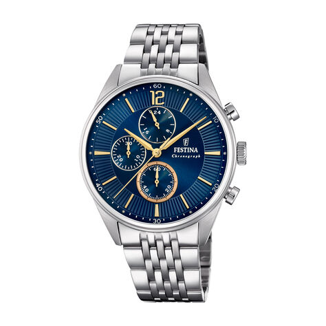 Montre Festina Timeless Chronograph Bleu - Montres classiques Homme | Marc Orian