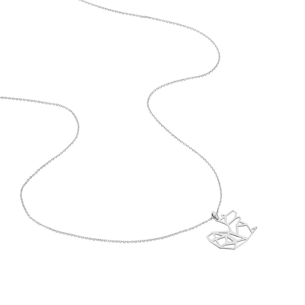 Collier Origami Argent Blanc - Colliers fantaisie Femme | Marc Orian