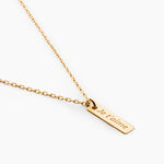 Collier Promesse Plaqu&eacute; Or Jaune - Colliers ete Femme | Marc Orian