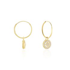 Créoles Lulu Or Jaune Oxyde - Boucles d'oreilles Créoles Femme | Marc Orian