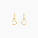 Boucles D'oreilles Pendantes Feryal Pendantes Coeurs Or Jaune - Pendantes Femme | Marc Orian