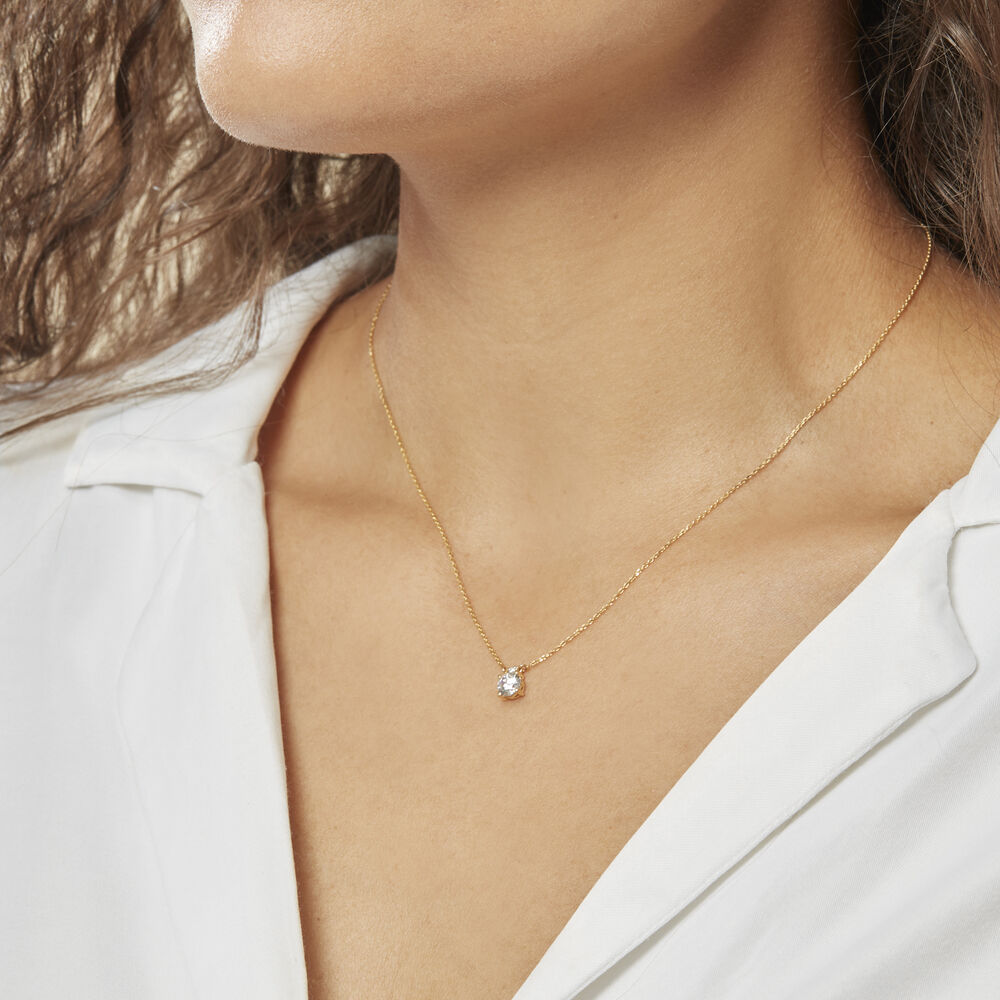 Collier Zilda Or Jaune Oxyde De Zirconium - Colliers avec pierres Femme | Marc Orian