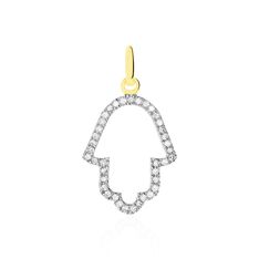 Pendentif Darel Or Jaune Oxyde De Zirconium - Pendentifs Femme | Marc Orian