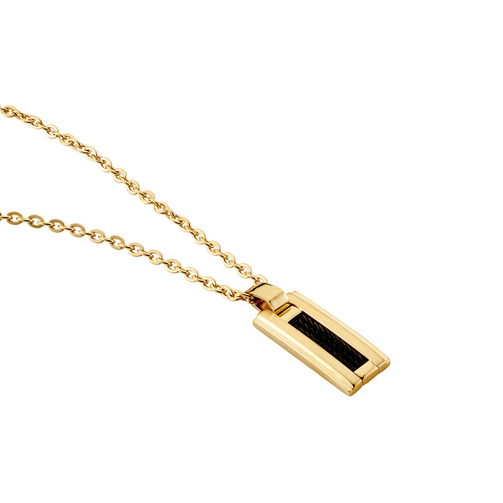 Collier Phebus Him Acier Jaune - Colliers fantaisie Homme | Marc Orian