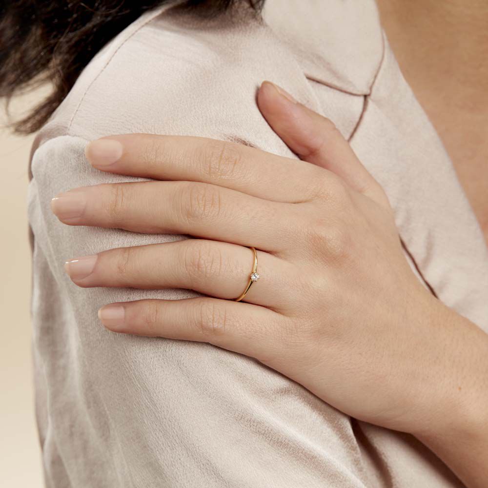 Bague Solitaire Samantha Or Jaune Diamant - Solitaires Femme | Marc Orian