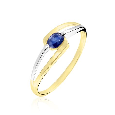 Bague Sylvene Or Bicolore Saphir - Solitaires Femme | Marc Orian