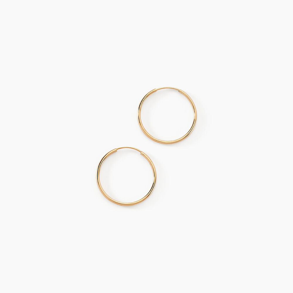 Damen Creolen Gold 375 (9 Karat) B 1,2 mm - Créoles Femme | Marc Orian