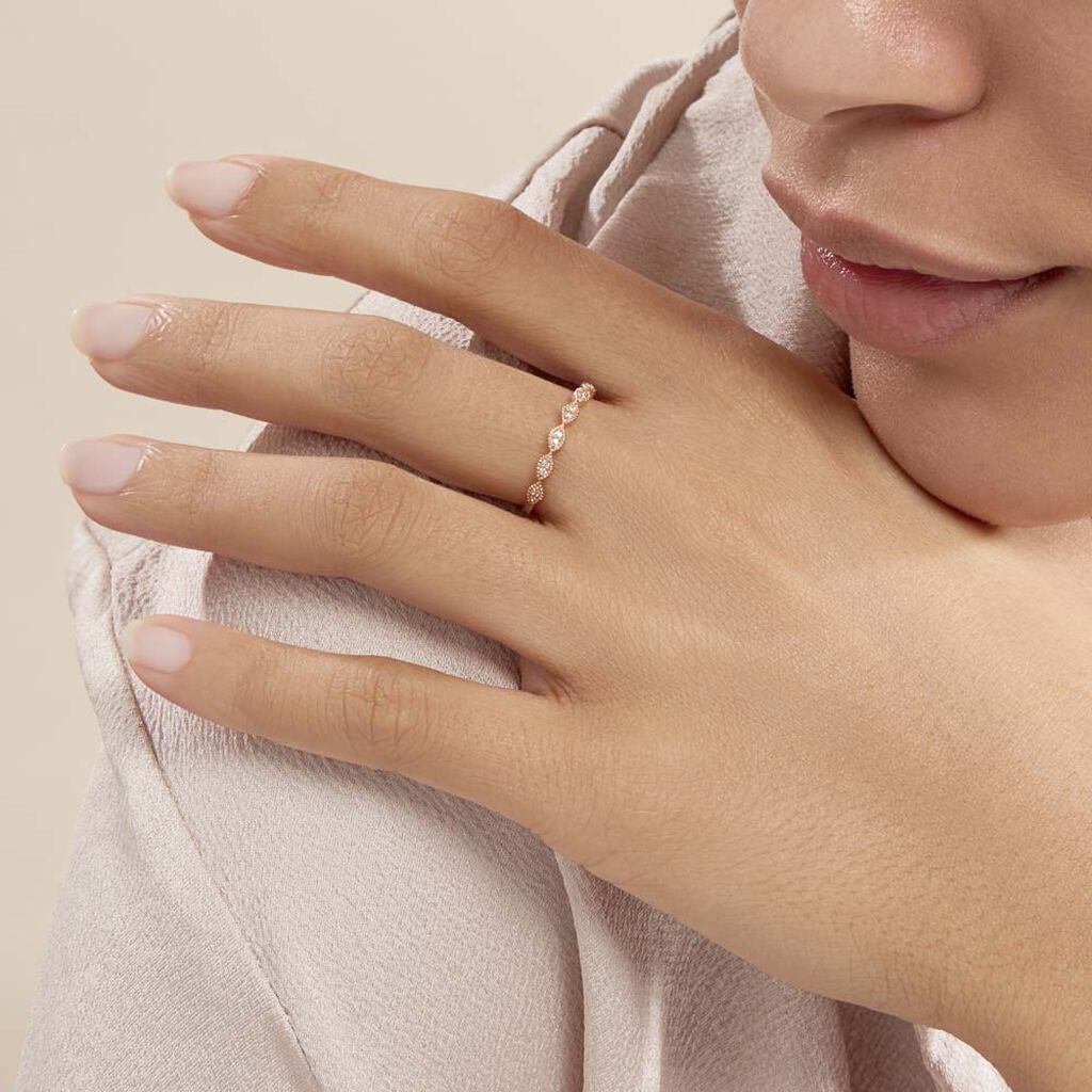 Bague Hestia Or Rose Oxyde De Zirconium - Bagues Femme | Marc Orian