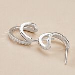 Cr&eacute;oles Lilibeth Argent Blanc - Cr&eacute;oles Femme | Marc Orian