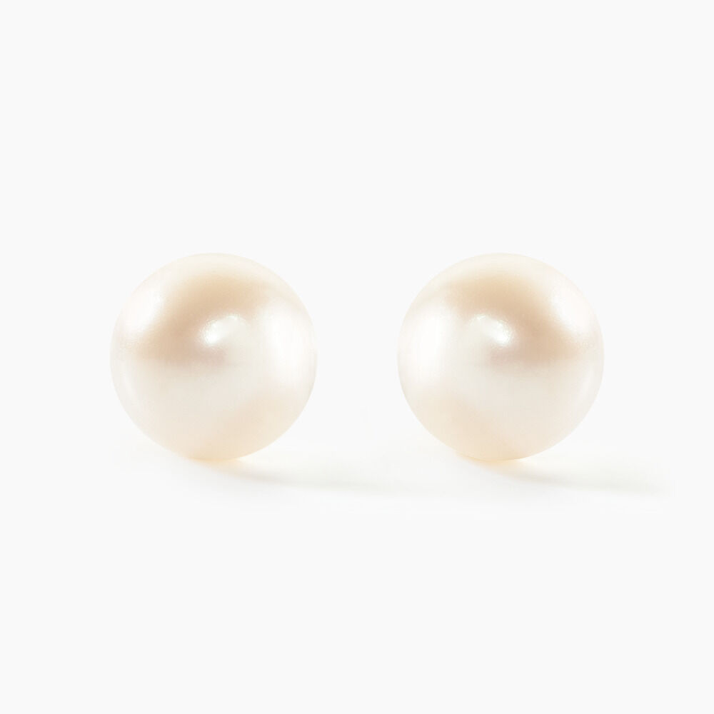 Boucles D'oreilles Puces Suki Or Jaune Perle De Culture - Boucles d'oreilles mariage Femme | Marc Orian