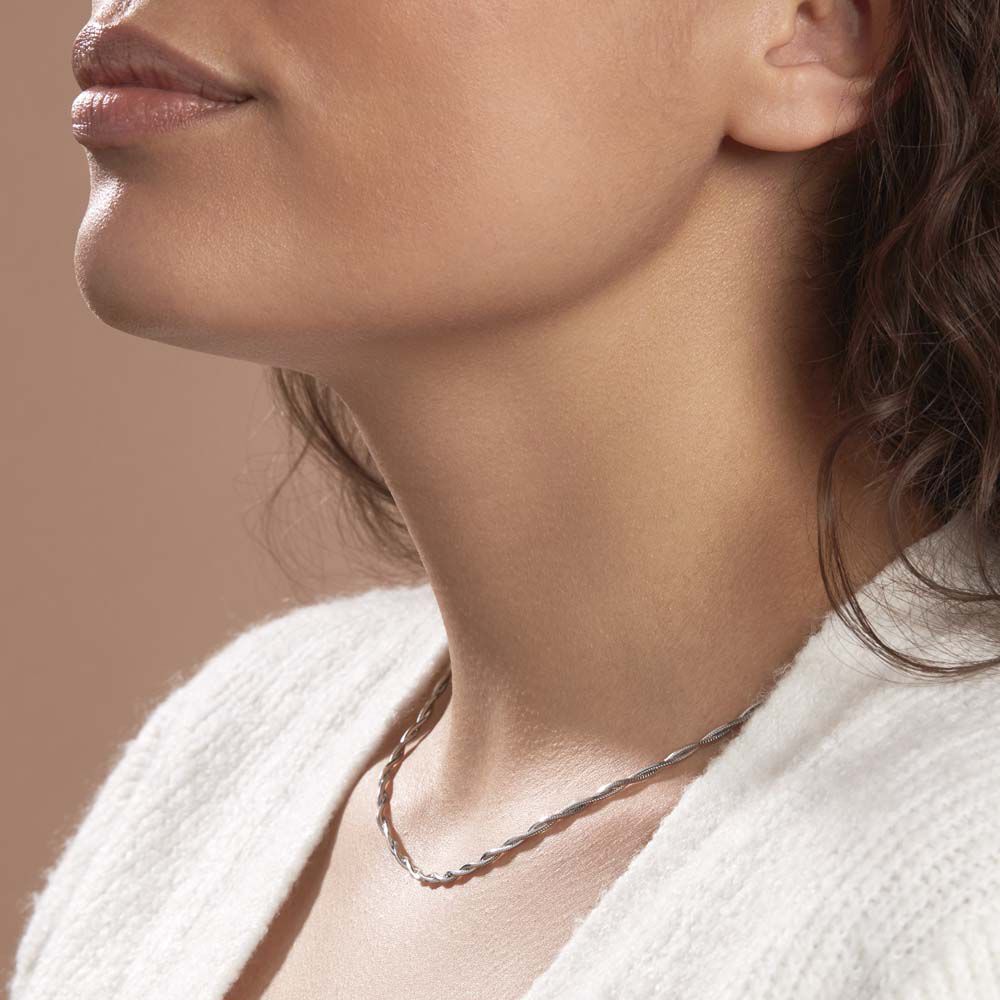 Collier Ciel Argent Blanc - Chaines Femme | Marc Orian