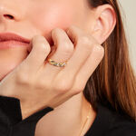 Alliance Strie Fantaisie Demi Jonc Classique Or Bicolore - Alliances duo Unisex | Marc Orian