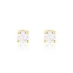 Boucles D'oreilles Puces Or Jaune Victoria Diamants - Puces Femme | Marc Orian