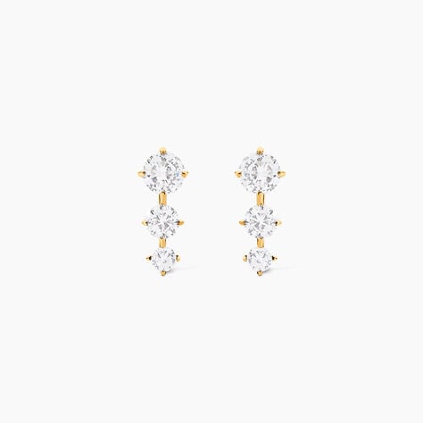 Bijoux D'oreilles Raffaele Or Jaune Oxyde De Zirconium - Piercings d'oreilles Femme | Marc Orian