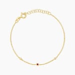 Bracelet Poem Argent Jaune Rhodolite Oxyde De Zirconium - Bracelets fantaisie Femme | Marc Orian