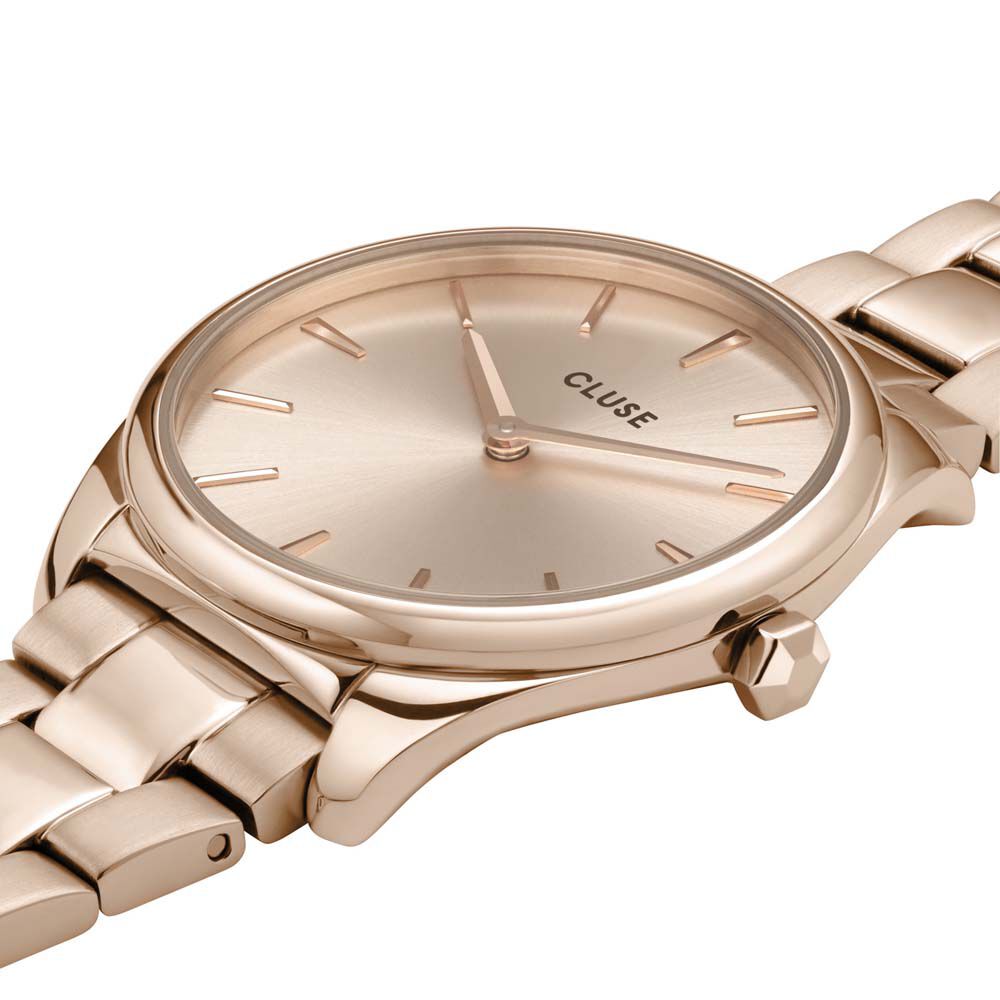 Montre Cluse Feroce Petite Acier Acier Dore Rose - Montres &eacute;tanches Femme | Marc Orian