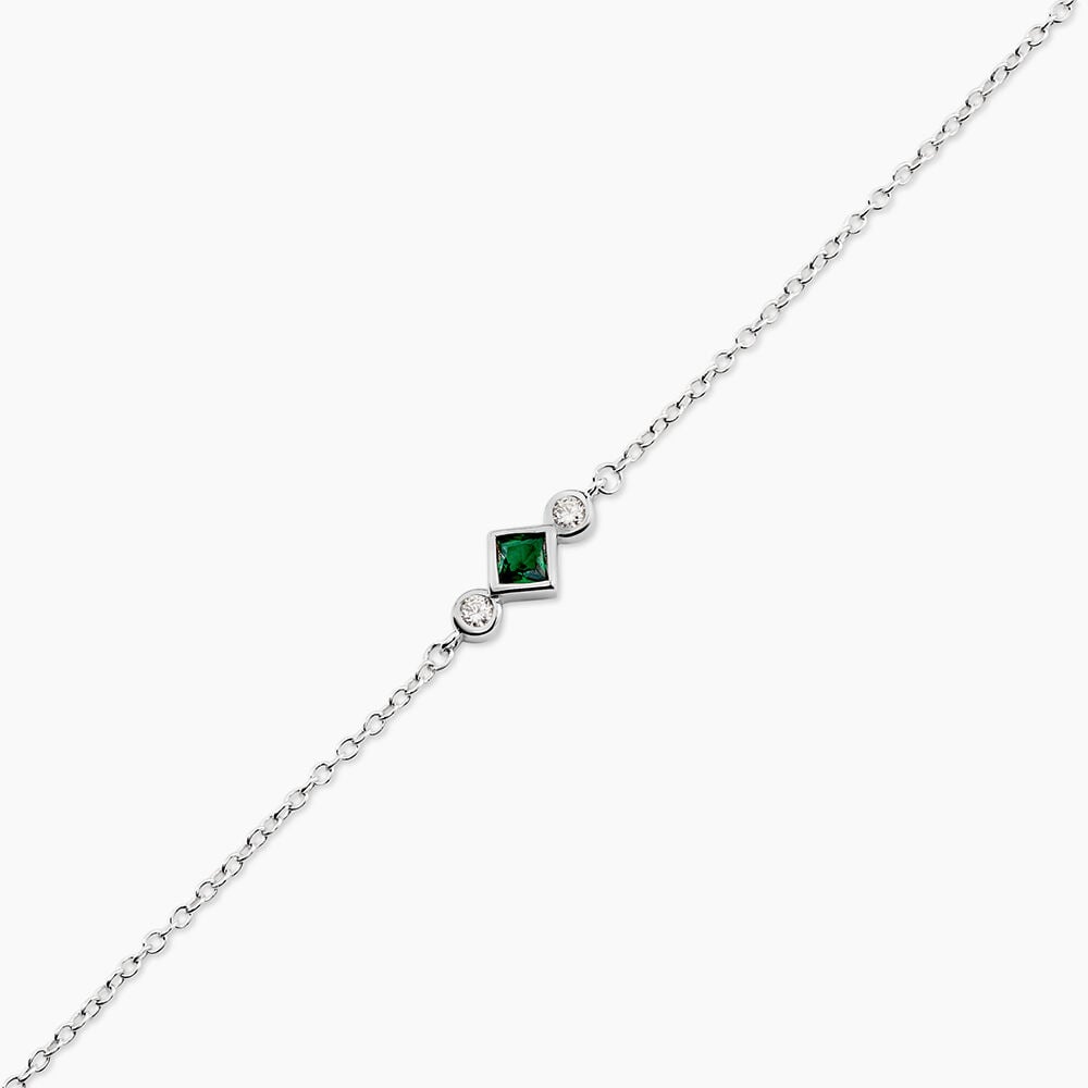 Bracelet Corelia Argent Blanc Oxyde De Zirconium - Bracelets fantaisie Femme | Marc Orian
