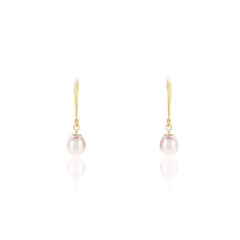 Boucles D'oreilles Pendantes Baroque Or Jaune Perles De Culture - Pendantes Femme | Marc Orian