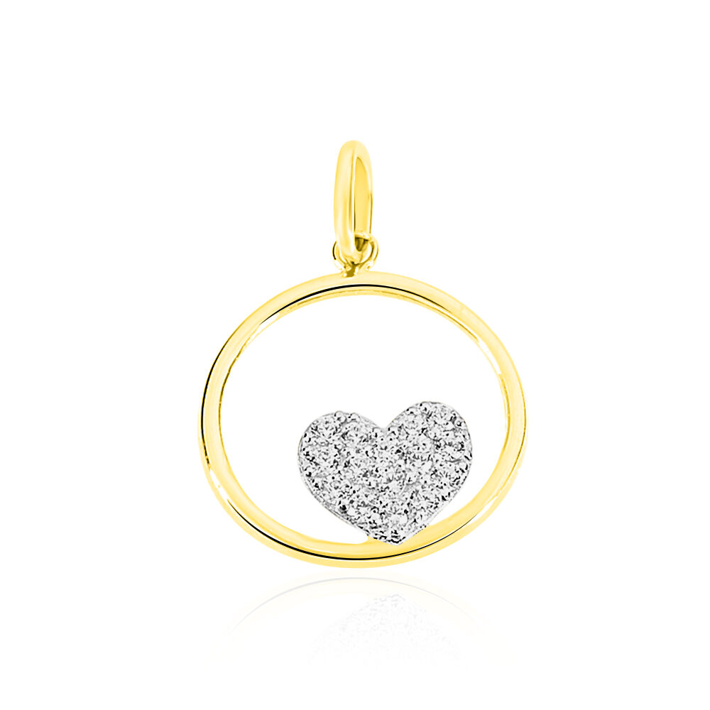 Pendentif Salvia Or Jaune Oxyde De Zirconium - Pendentifs Femme | Marc Orian