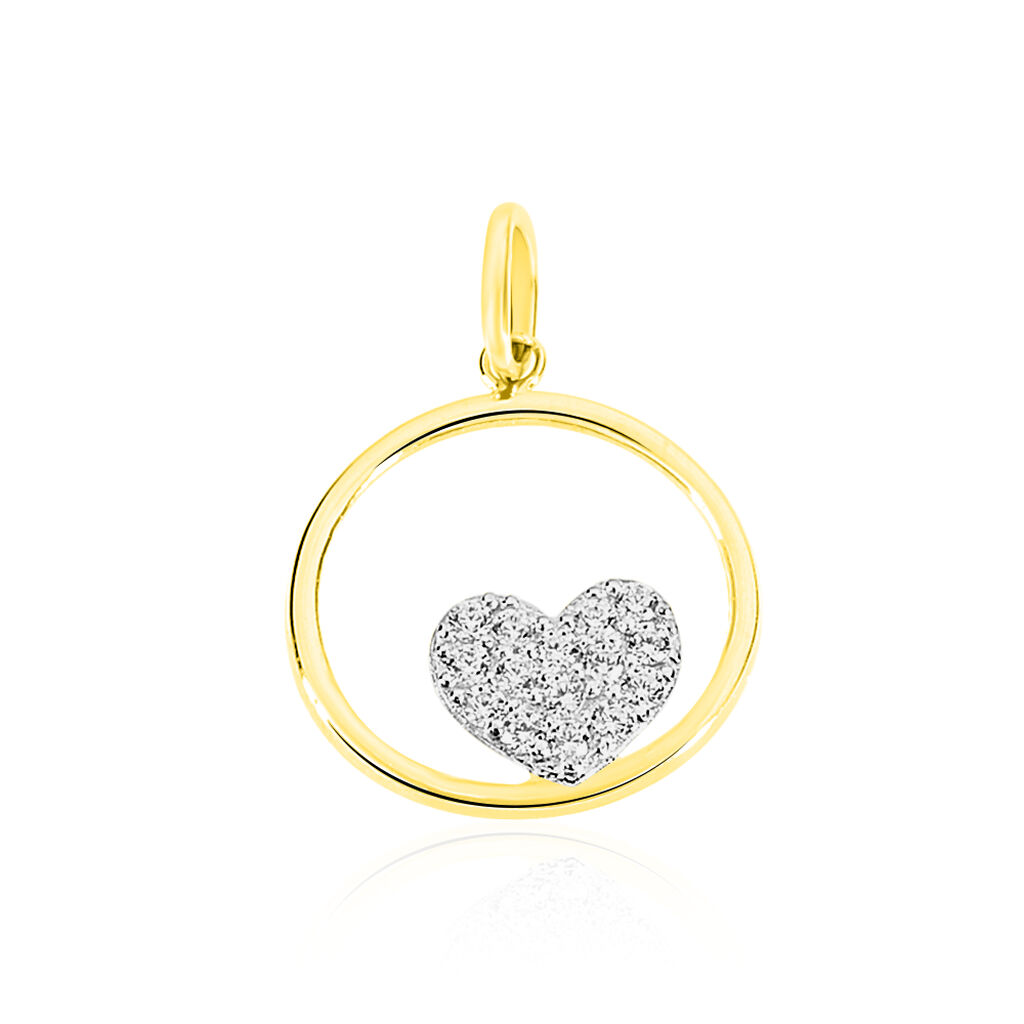 Pendentif Salvia Or Jaune Oxyde De Zirconium - Pendentifs Femme | Marc Orian