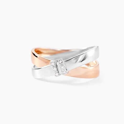 Bague Tonnia Or Bicolore Diamant - Bagues pierres pr&eacute;cieuses Femme | Marc Orian