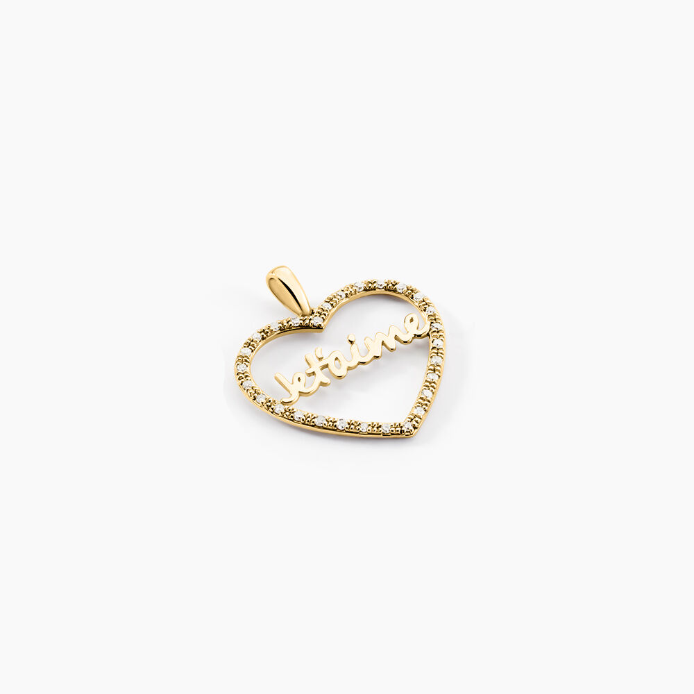 Pendentif Loove Or Jaune Diamant - Pendentifs Femme | Marc Orian