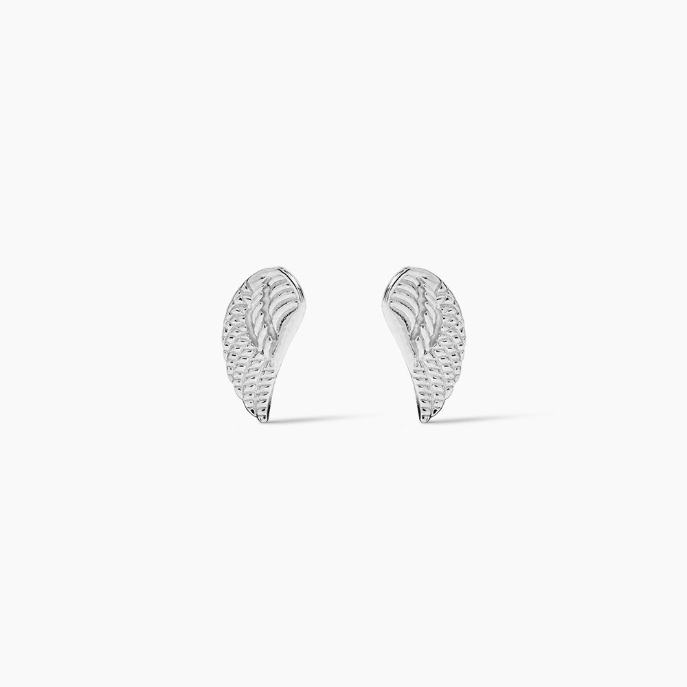 Boucles D'oreilles Puces Keily Argent Blanc - Puces Femme | Marc Orian