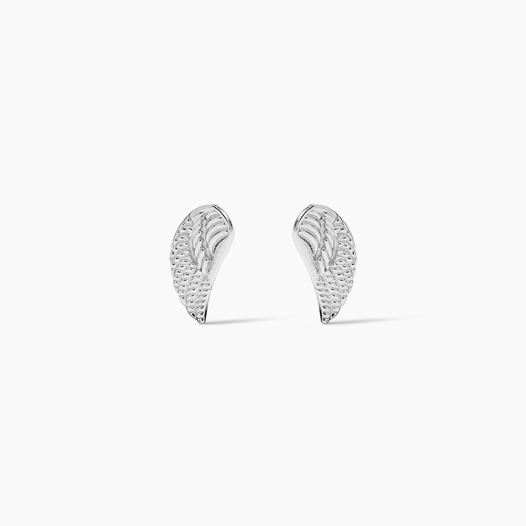 Boucles D'oreilles Puces Keily Argent Blanc - Puces Femme | Marc Orian