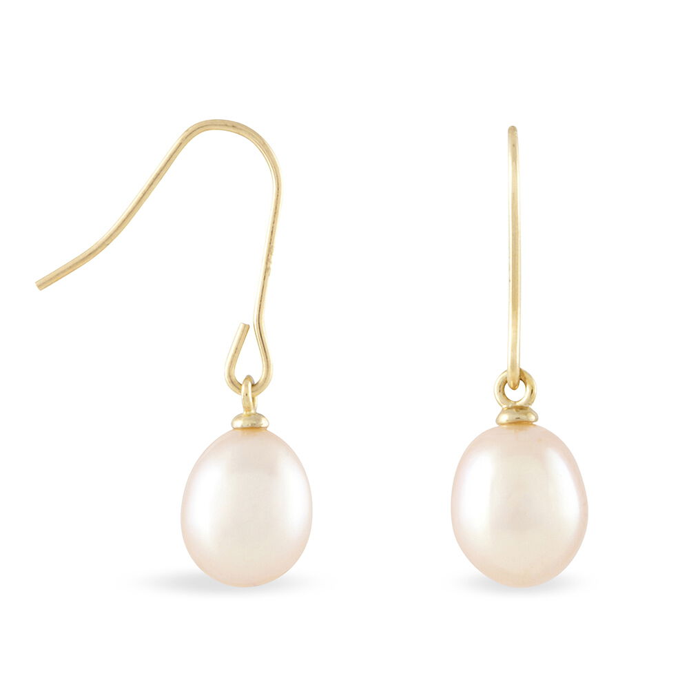 Boucles D'oreilles Pendantes Baroque Or Jaune Perle De Culture - Boucles d'oreilles mariage Femme | Marc Orian