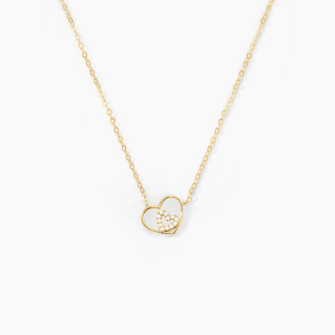 Collier Duilio Or Jaune Oxyde De Zirconium - Colliers avec pierres Femme | Marc Orian