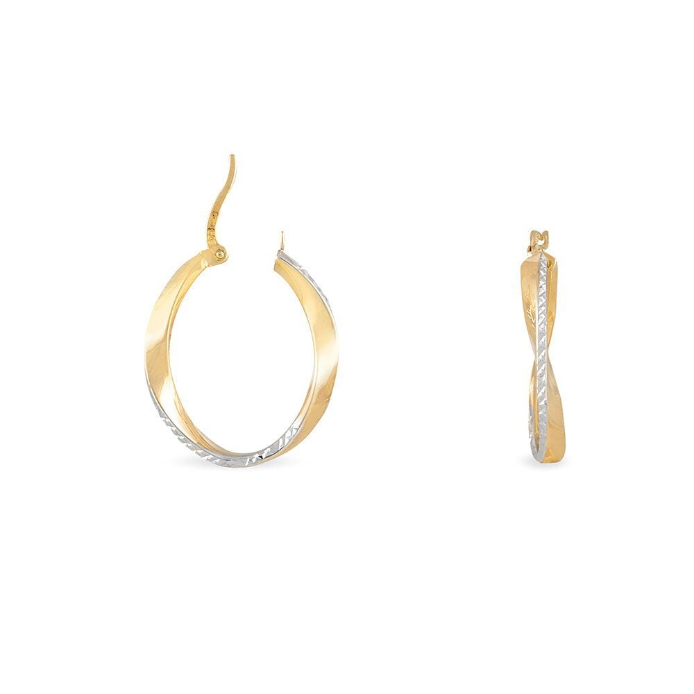 Créoles Doralynne Or Bicolore - Créoles Femme | Marc Orian