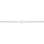 Bracelet Capucin Or Blanc Maille Marine Plate - Bracelets mailles Femme | Marc Orian