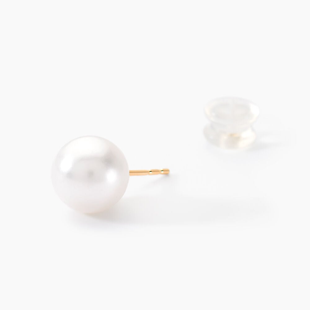 Boucles D'oreilles Puces Suki Or Jaune Perle De Culture - Boucles d'oreilles mariage Femme | Marc Orian