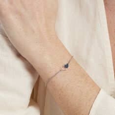 Bracelet Carreen Argent Blanc - Bracelets chaînes Femme | Marc Orian