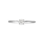 Bague Solitaire Or Blanc Flora Diamant - Solitaires Femme | Marc Orian