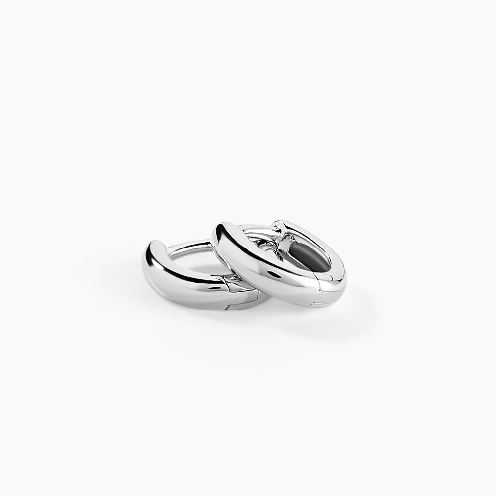 Créoles Argent Blanc Cokkie - Créoles Femme | Marc Orian