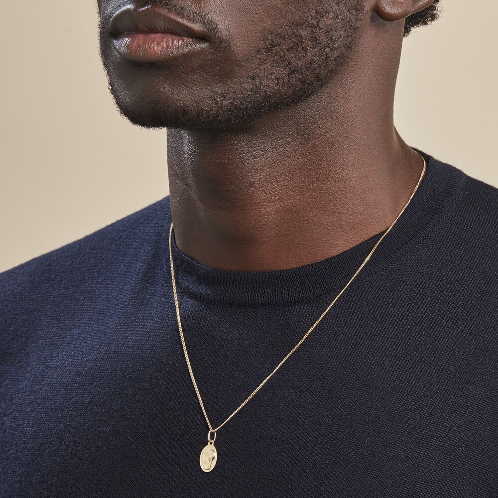 Pendentif Vierge Ovale Or Jaune - Bijoux personnalisés Famille | Marc Orian