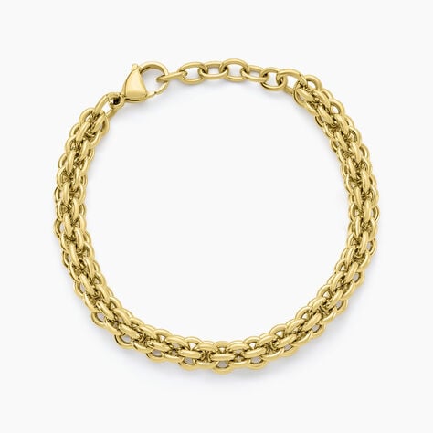 Bracelet Goa Acier Jaune - Bracelets mailles Femme | Marc Orian