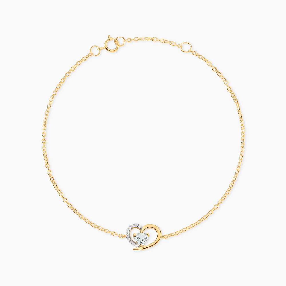 Bracelet Eliana Argent Dor&eacute; A L'Or 750/1000 Topaze Oxyde De Zirconium - Bracelets cha&icirc;nes Femme | Marc Orian
