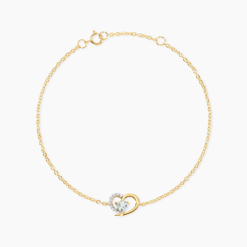 Bracelet Eliana Argent Dor&eacute; A L'Or 750/1000 Topaze Oxyde De Zirconium - Bracelets cha&icirc;nes Femme | Marc Orian