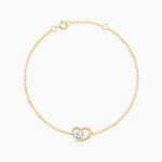 Bracelet Eliana Argent Dor&eacute; A L'Or 750/1000 Topaze Oxyde De Zirconium - Bracelets cha&icirc;nes Femme | Marc Orian