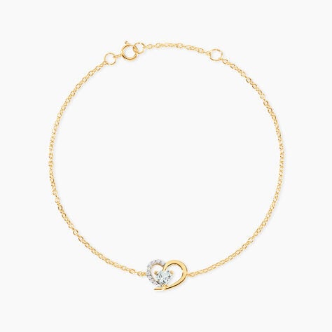 Bracelet Eliana Argent Dor&eacute; A L'Or 750/1000 Topaze Oxyde De Zirconium - Bracelets cha&icirc;nes Femme | Marc Orian