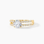 Bague Solitaire Or Jaune Cesarine Oxyde De Zirconium - Solitaires Femme | Marc Orian
