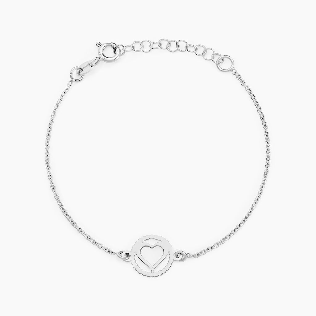 Bracelet Cuore Argent Blanc - Bracelets fantaisie Femme | Marc Orian