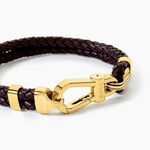 Bracelet Boss Ares Prime Cuir De Veau Marron - Bracelets cuir Homme | Marc Orian