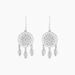 Boucles D'oreilles Pendantes Nemetona Argent Blanc Oxyde - Pendantes Femme | Marc Orian