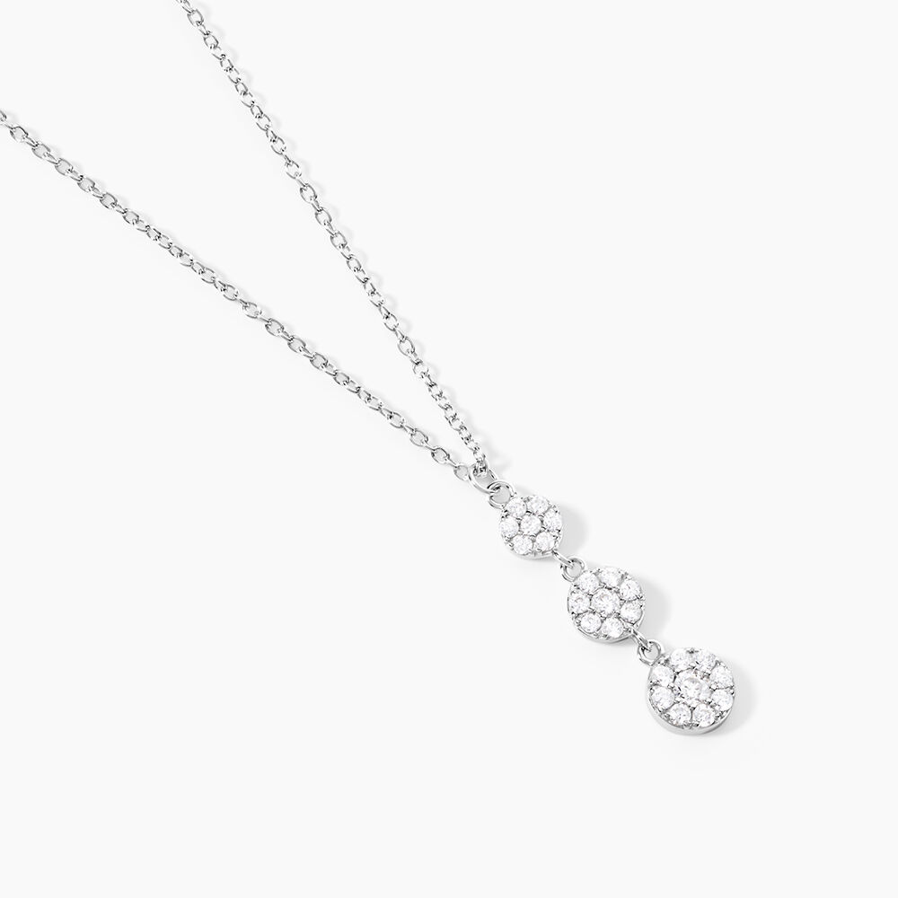 Collier Sandra Argent Blanc Oxyde De Zirconium - Colliers avec pierres Femme | Marc Orian