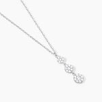 Collier Sandra Argent Blanc Oxyde De Zirconium - Colliers avec pierres Femme | Marc Orian