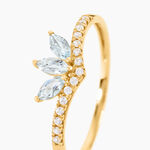 Bague Florelys Or Jaune Topaze Oxyde De Zirconium - Bagues pierres fines Femme | Marc Orian